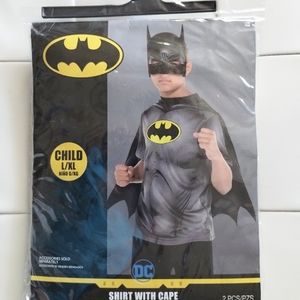 New DC Comics Batman Shirt with Cape Costume